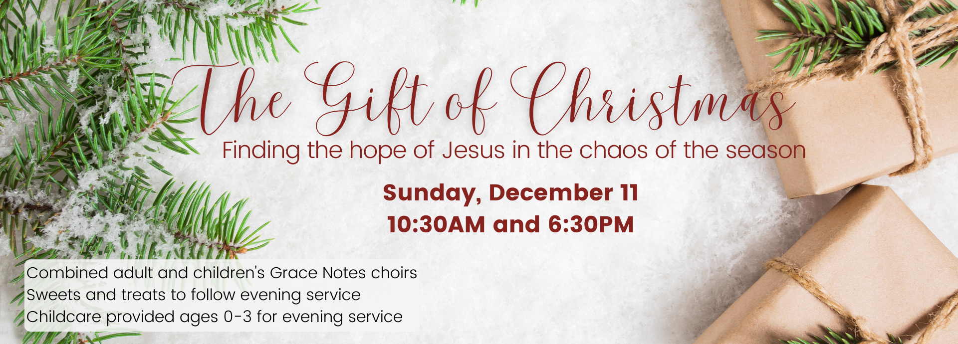The Gift Of Christmas • Live Musical • 12/11 @ 10:30am & 6:30PM