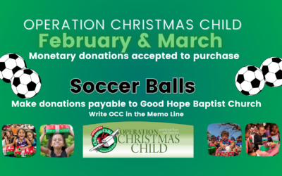 Operation Christmas Child February & March Collections