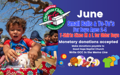 Operation Christmas Child June Collections