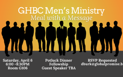 GHBC Men’s Ministry Meal with a Message