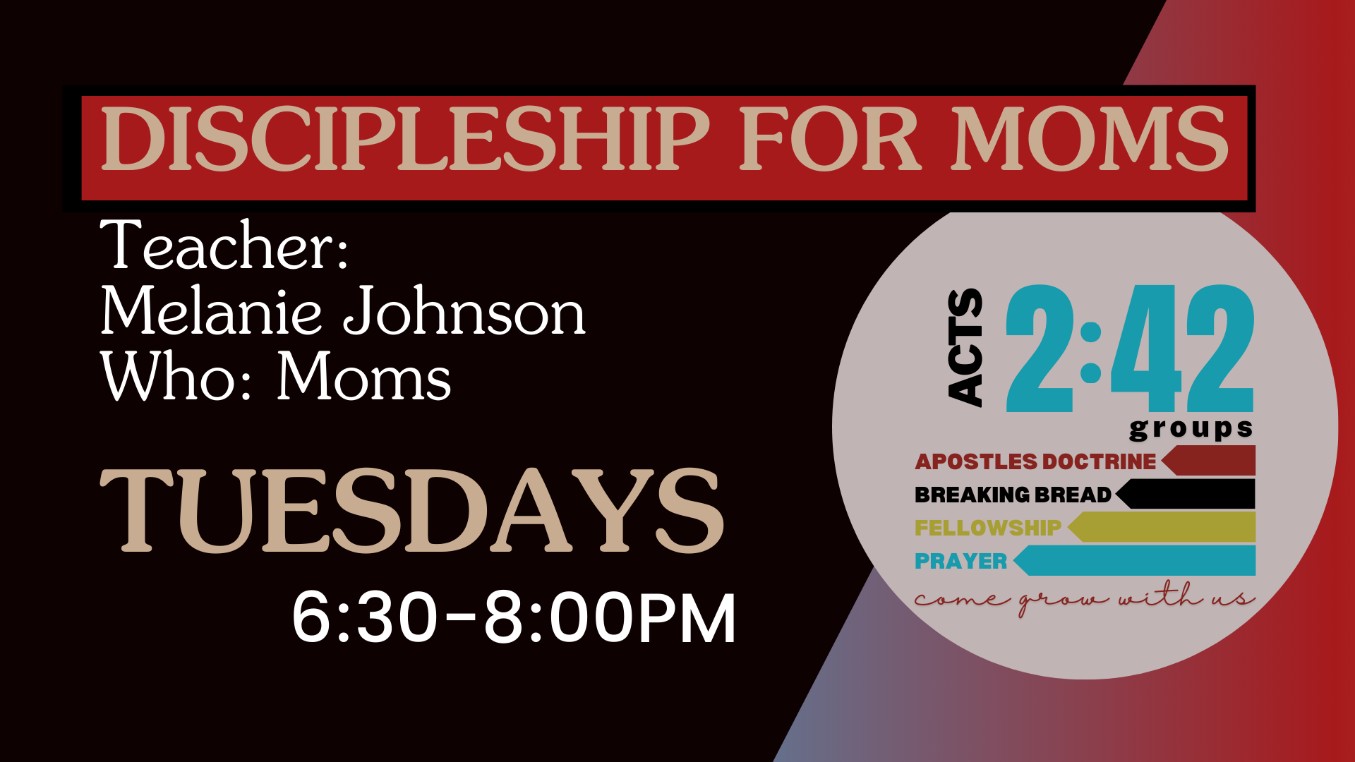 Discipleship For Moms