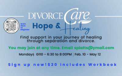 Divorce Care – February 25 – May 12