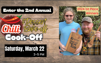 Chili & Desserts Cookoff – March 22