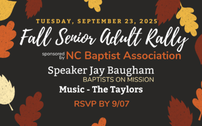 2025 Fall Senior Adult Rally – September 23