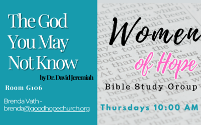Women of Hope Bible Study – The God You May Not Know – March 19