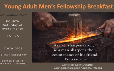 Young Adult Men’s Fellowship Breakfast Kickoff – January 19