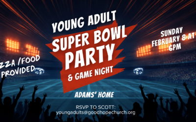 Young Adult Super Bowl/Game Night Party – February 8