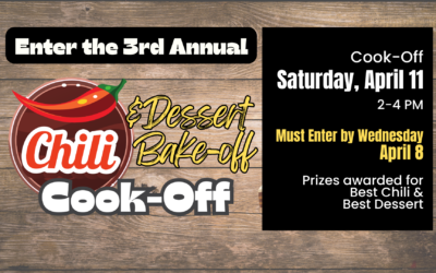 Enter Our 3rd Annual Chili Cook-Off & Dessert Bake-Off!