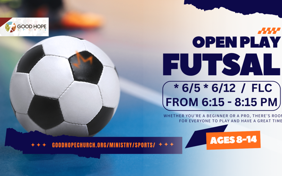 Futsol – Ages 8-14 – June 5 & 12