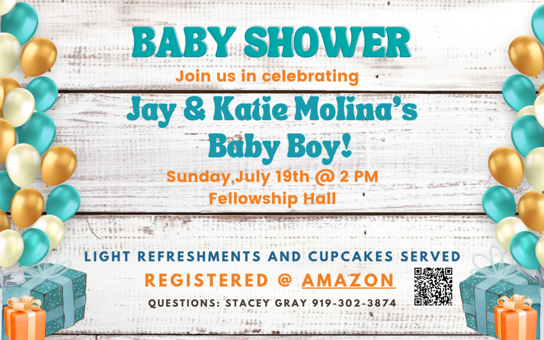 Baby Shower for Jay & Katie Molina – July 19