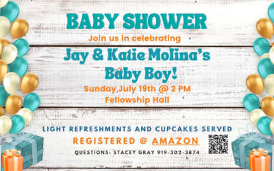 Baby Shower for Jay & Katie Molina – July 19
