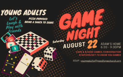 Young Adult Game Night – August 22