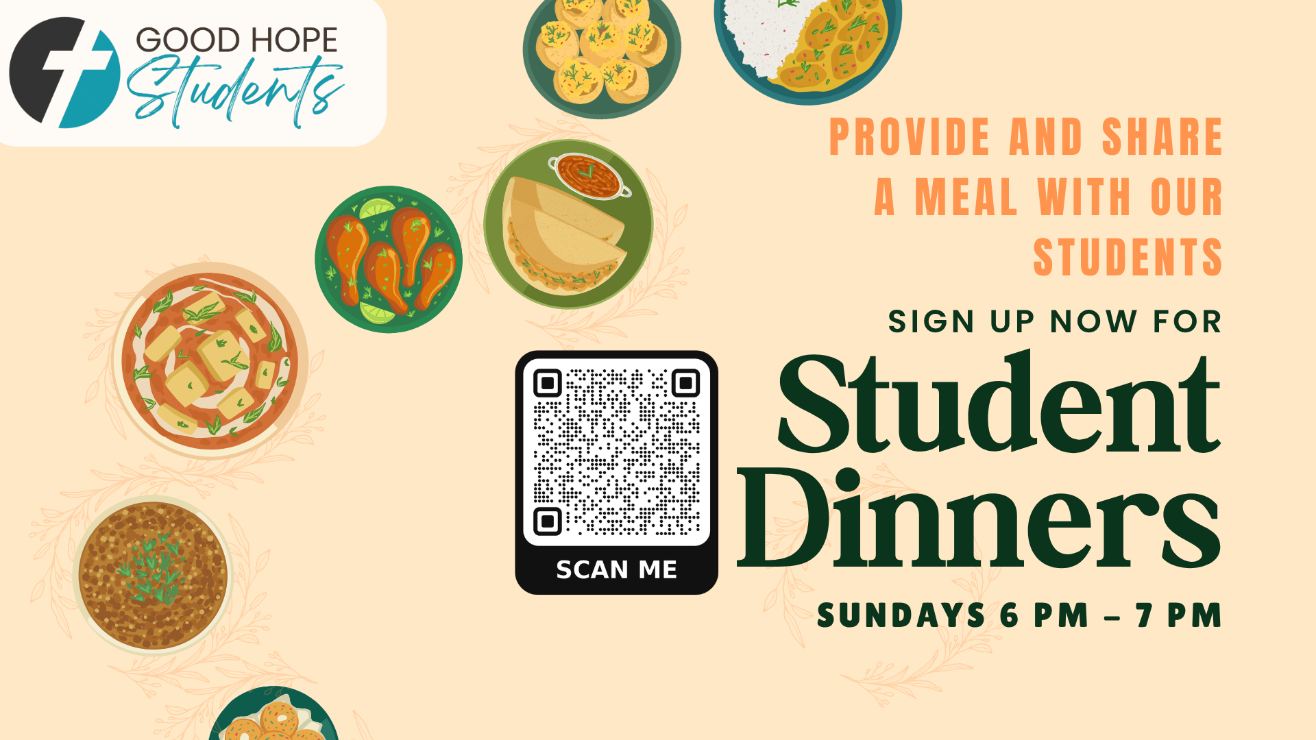 2026 Fall Student Dinners Sign up (1920 x 1080 px)