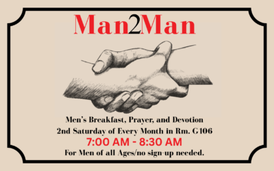 Man2Man Breakfast – 2nd Saturday of every month