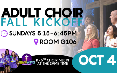 Adult Choir KickOff Oct 4