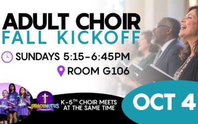 Adult Choir KickOff Oct 4