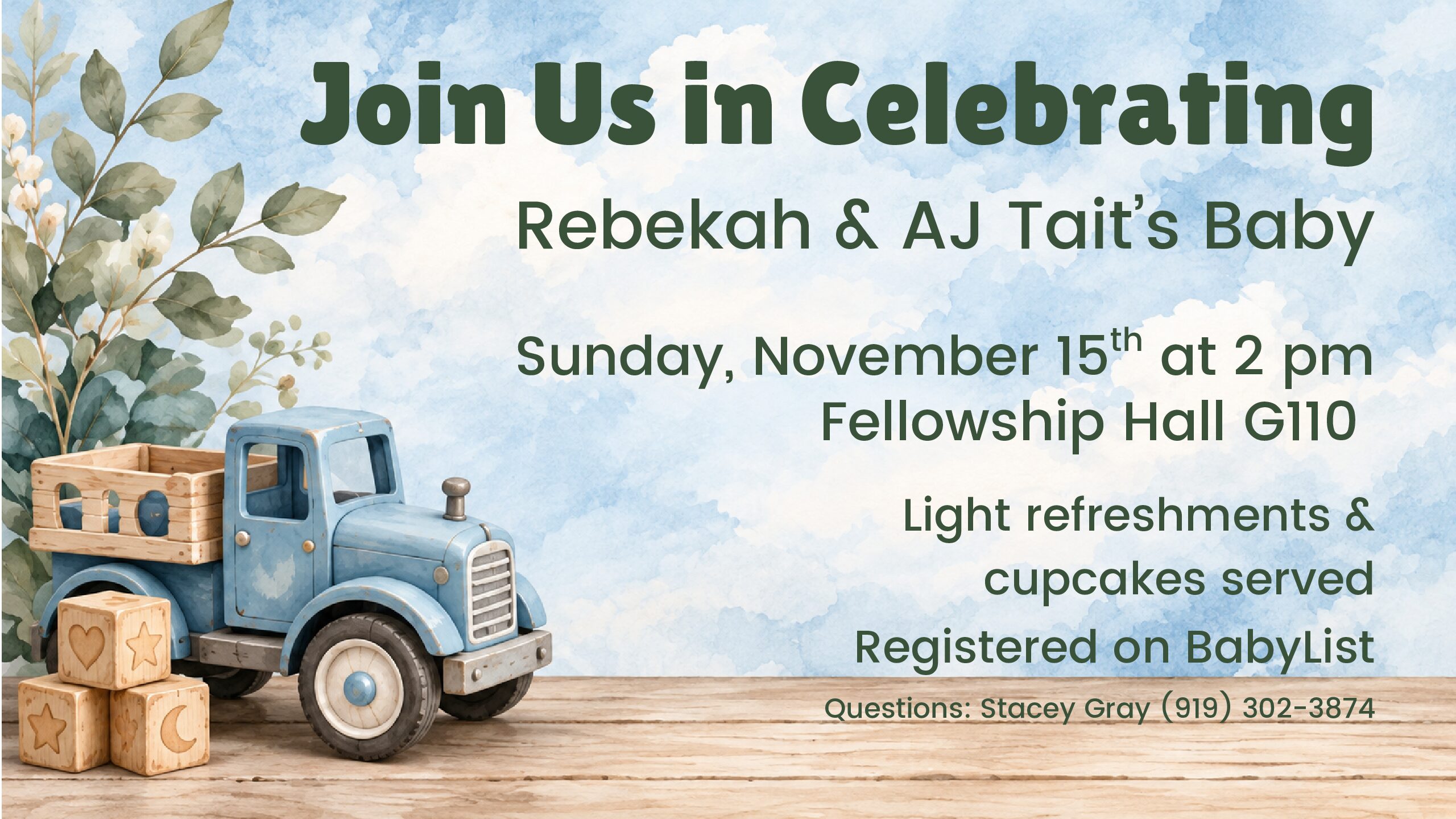 Rebekah & A J Tait Baby Shower – November 15